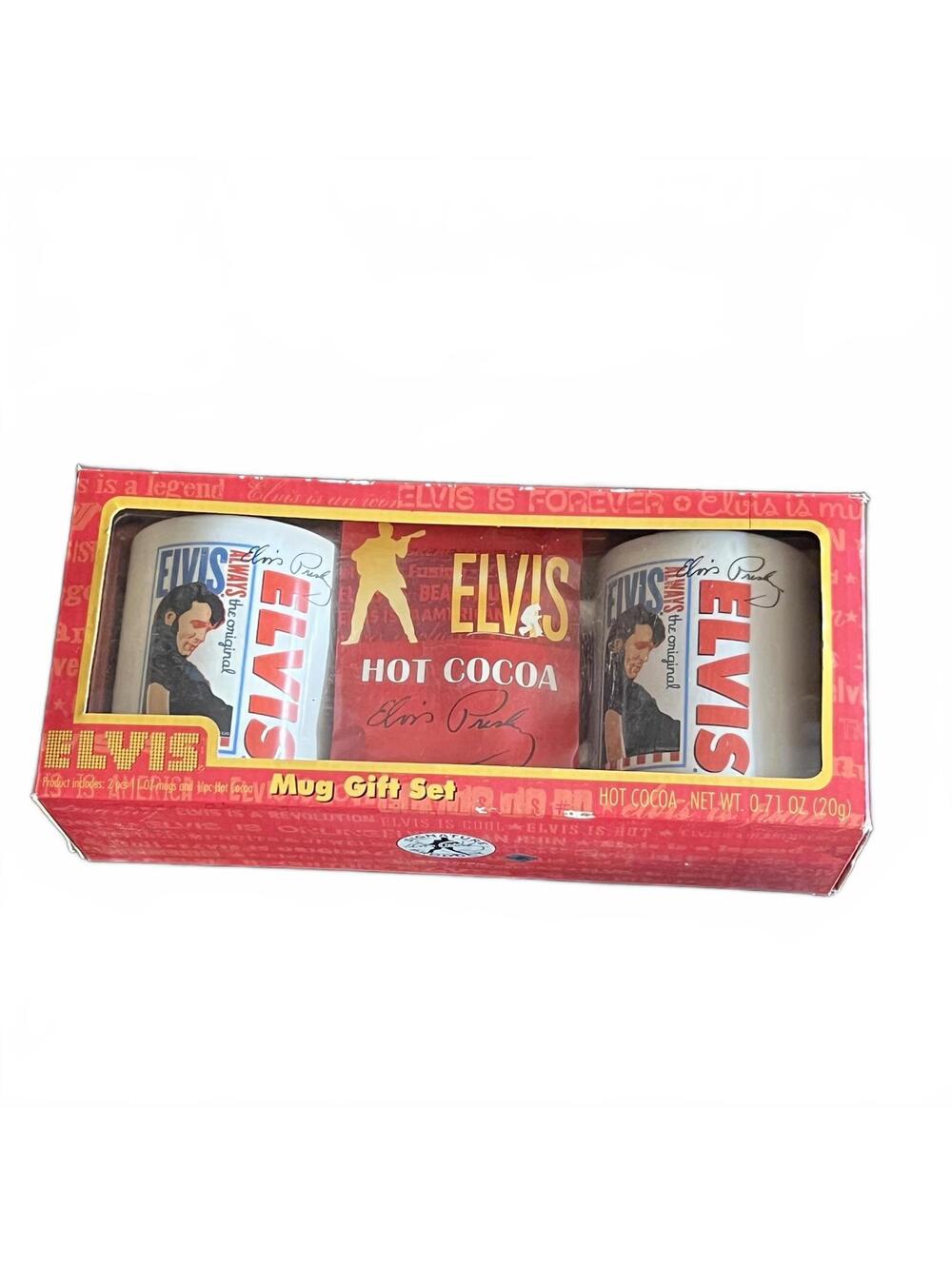 Elvis Presley Hot Cocoa & Mugs Gift Set